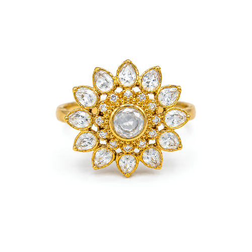 Arunika Statement Silver Ring
